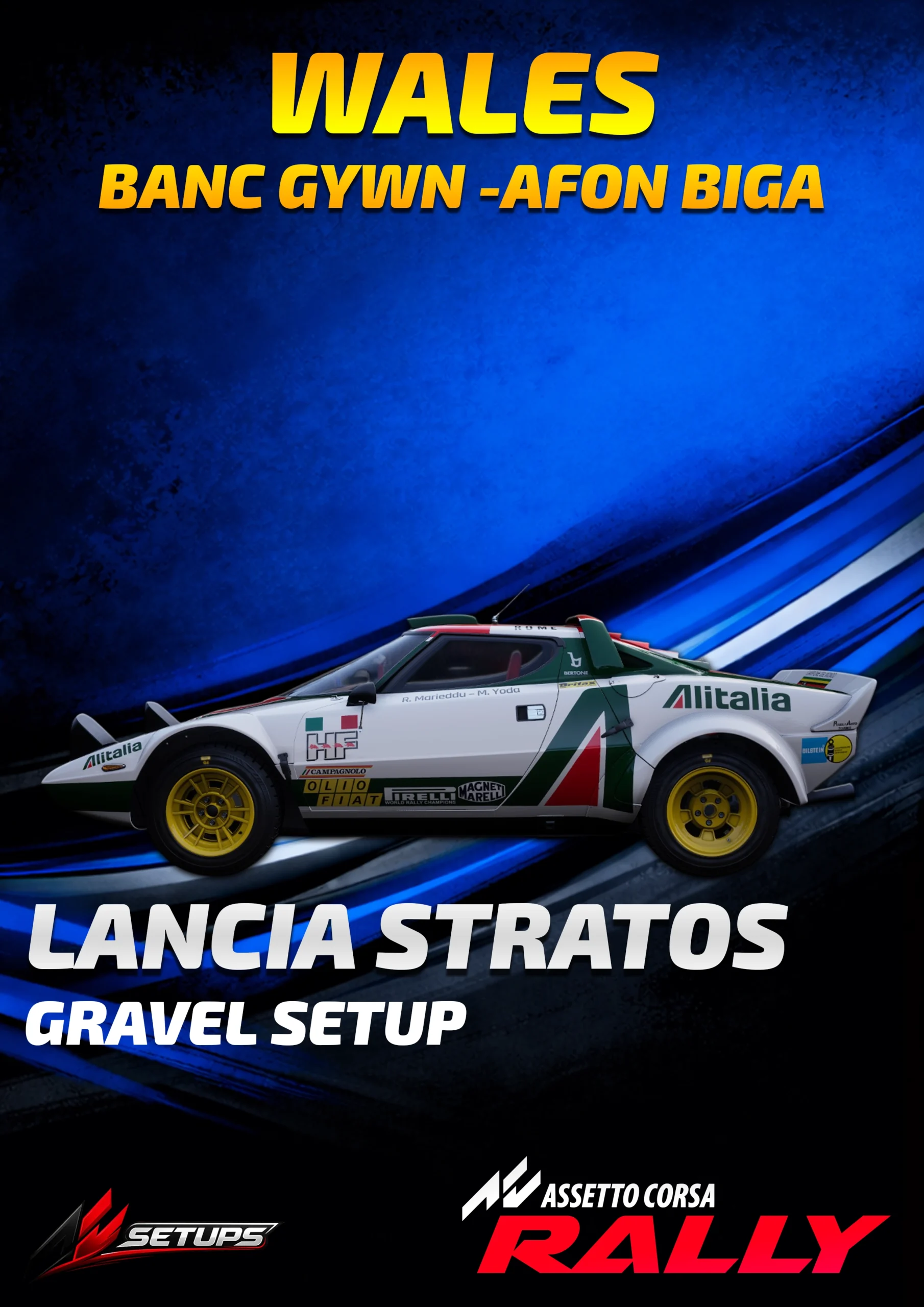 LANCIA STRATOS HF – WALES – BANC GYWN – AFON BIGA – Assetto Corsa RALLY Setup